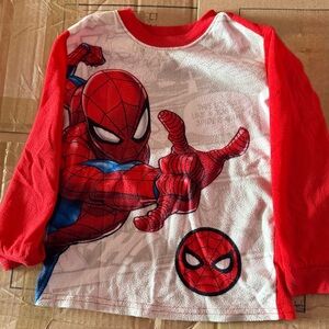 Spider-Man & Buzz Lightyear Long Sleeve PJ Tops Size 4/5 - (Set of 2)